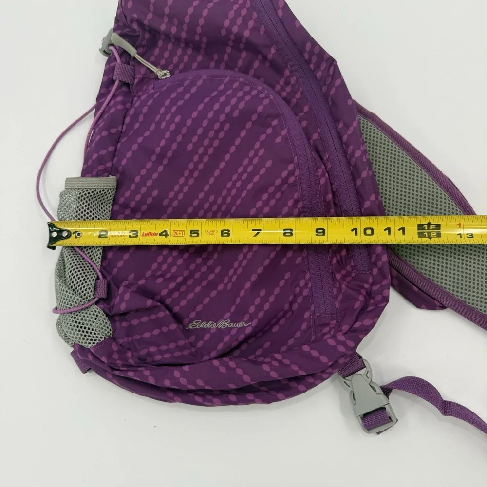 Eddie Bauer Purple Sling Backpack Single Strap Hiking Daypack Crossbody Bag